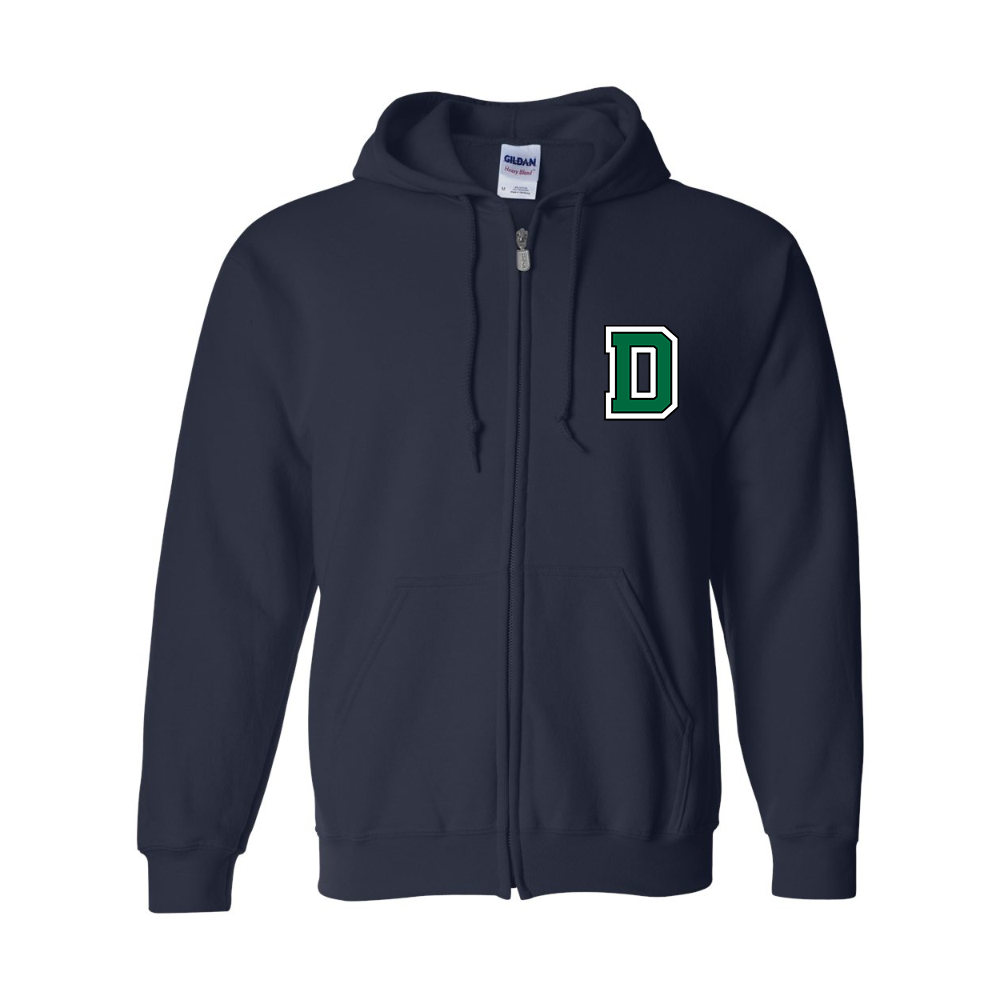 Men's Dartmouth Big Green  Gildan  Heavy Blend Full Zip Hooded Sweatshirt