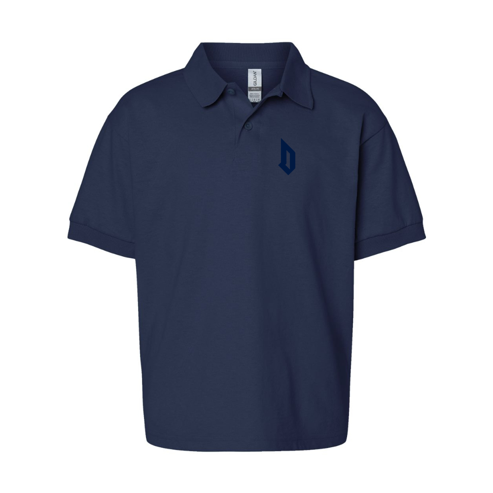 Youth   Duquesne Dukes Gildan Dry Blend Jersey Polo
