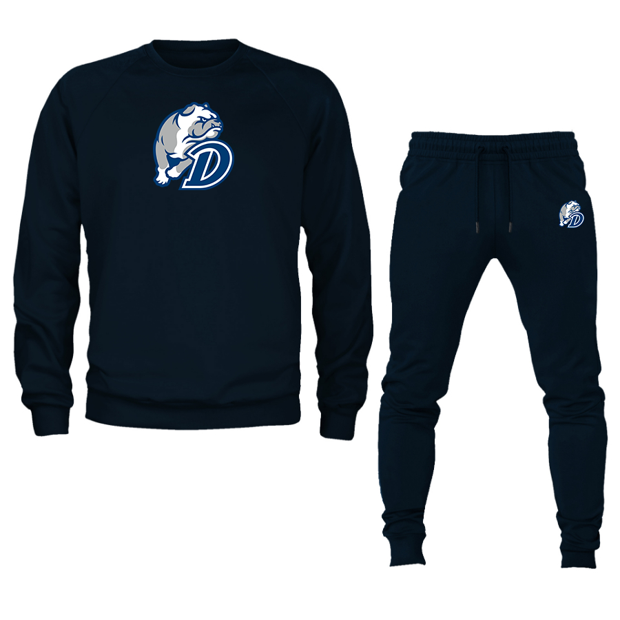 Men's  Drake Bulldogs Crewneck Sweatshirt Joggers Suit