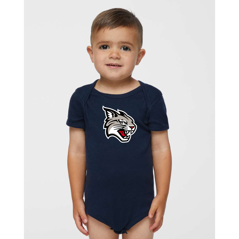 Davidson Wildcats  Rabbit Skins Infant Baby Rib Bodysuit