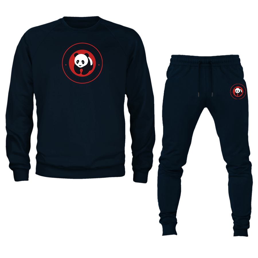 Men's Panda Express Crewneck Sweatshirt Joggers Suit