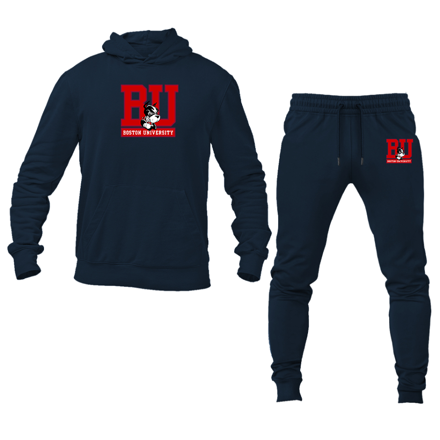 Men's Boston University Terriers Hoodie Joggers Set
