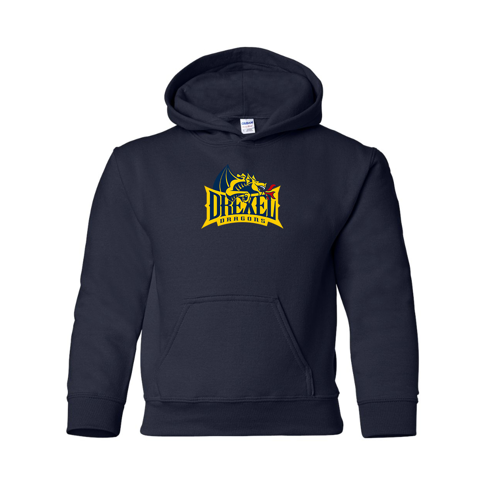 Youth  Drexel Dragons  Gildan Heavy Blend  Hooded Sweatshirt