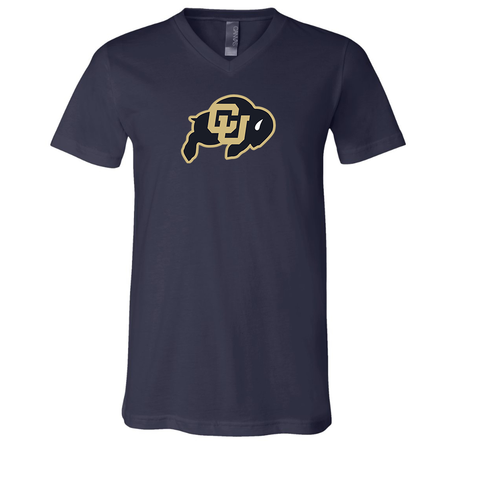 Colorado Buffaloes BELLA  CANVAS - Jersey V-Neck T-Shirt