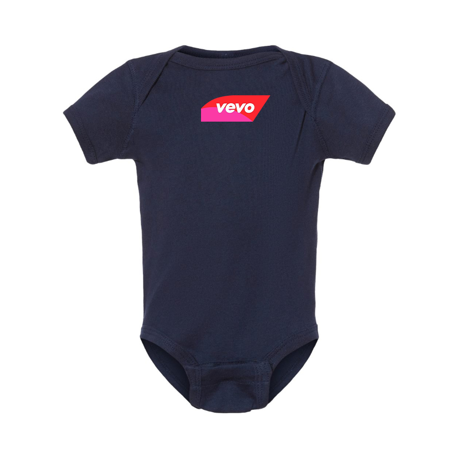 Vevo Thumbnail Banner Logo Baby Onesie Romper