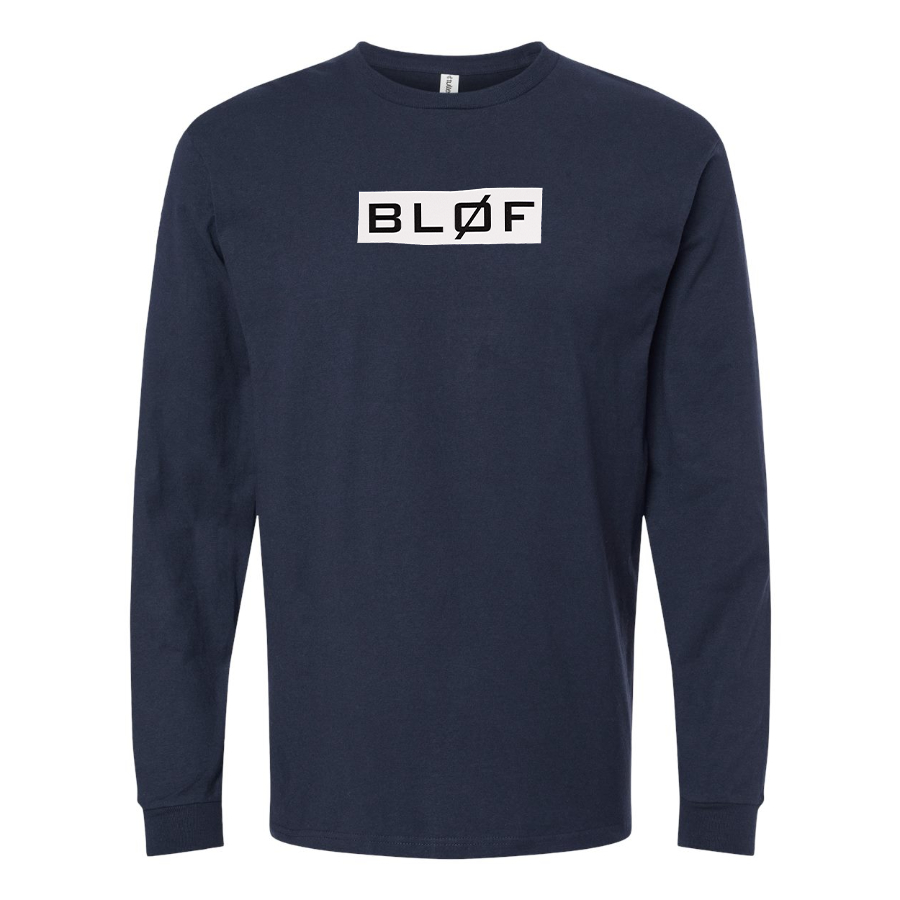 Men's BLØF Logo Cotton Long Sleeve T-Shirt