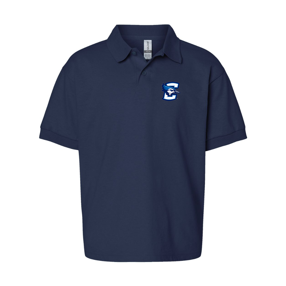 Youth Creighton Bluejays  Gildan Dry Blend Jersey Polo