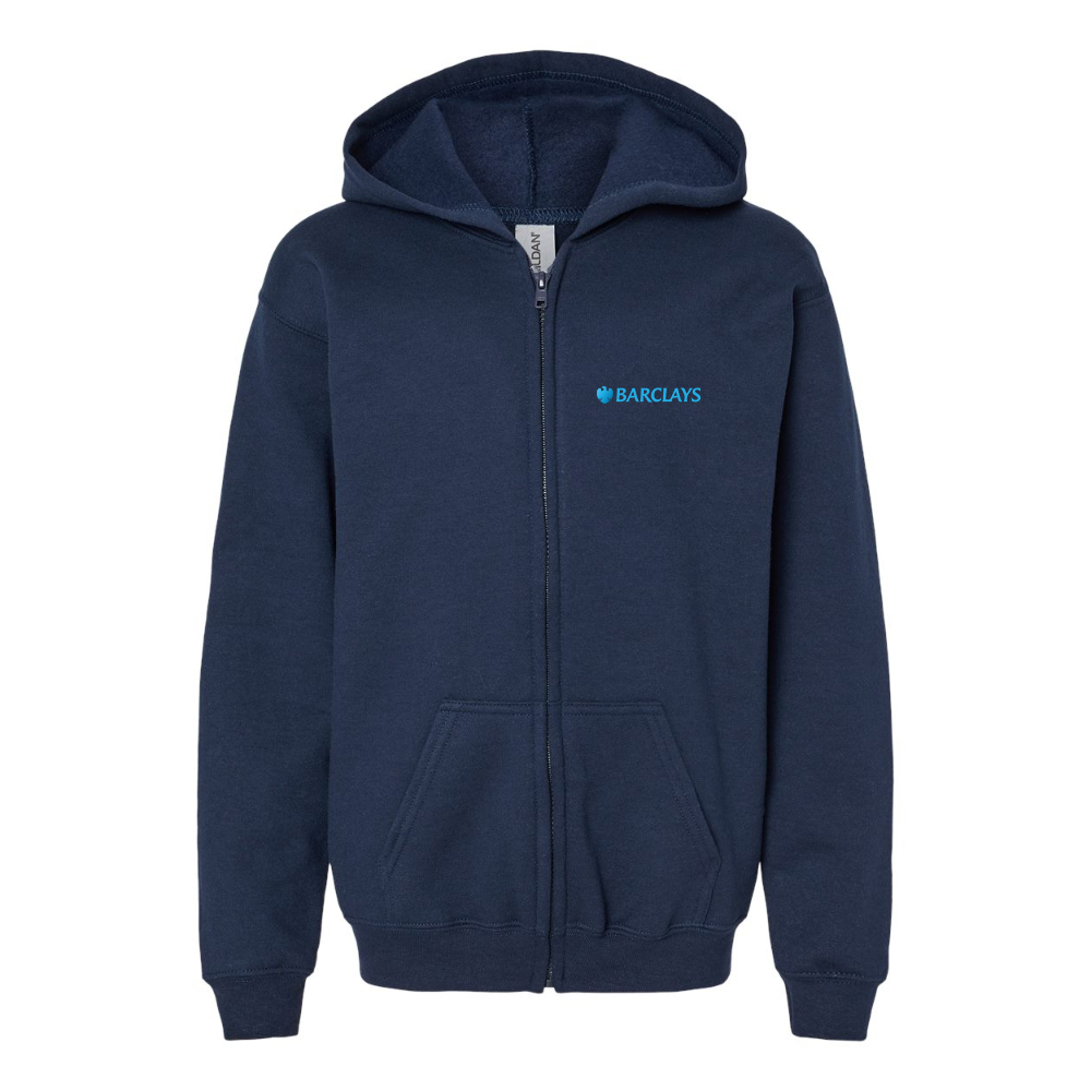Youth  Barclays  Gildan Heavy Blend Full Zip Hooded Sweatshirt