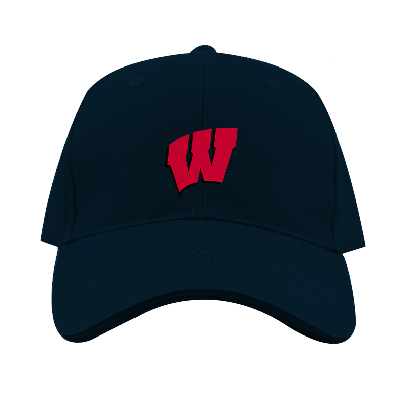 Wisconsin Badgers Logo  Dad Baseball Cap Hat