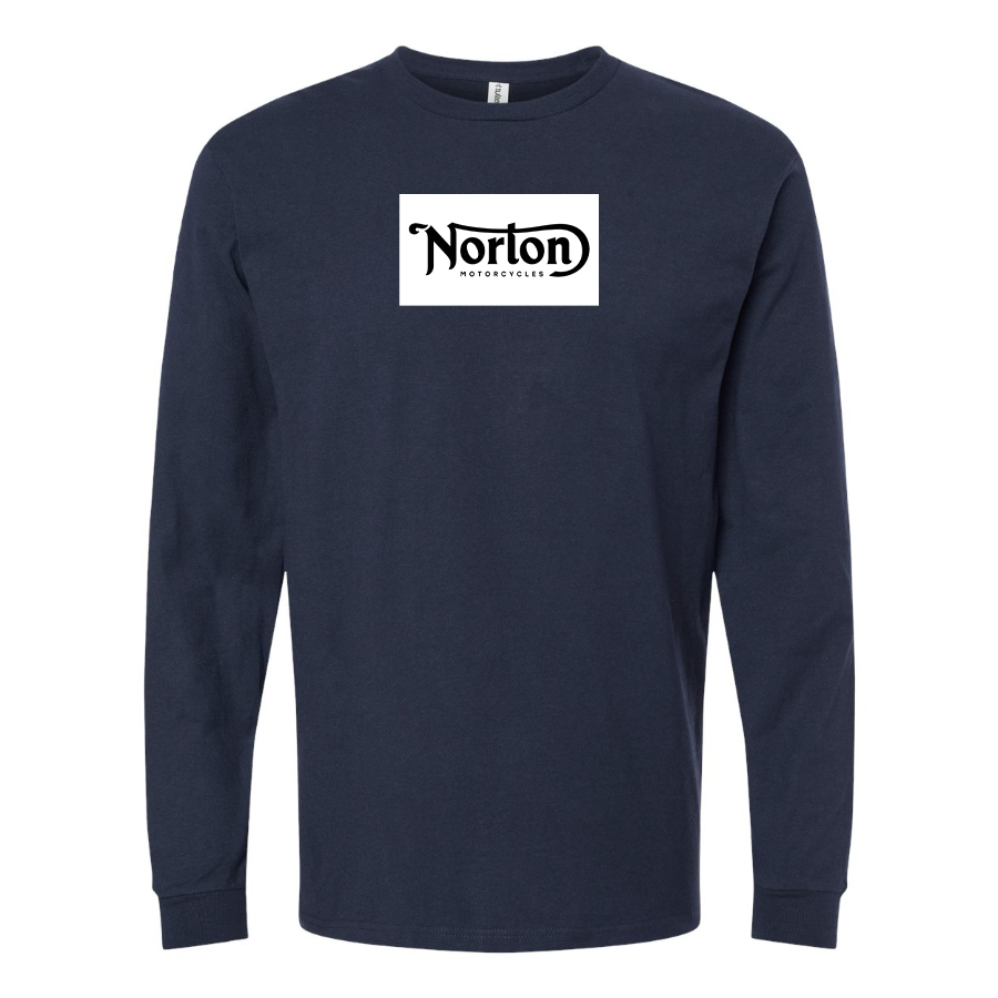Men's Norton Logo Cotton Long Sleeve T-Shirt