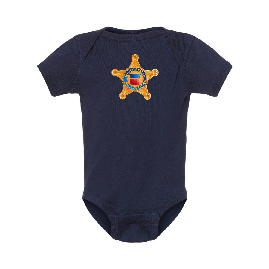Secret Service Star Logo Baby Onesie Romper