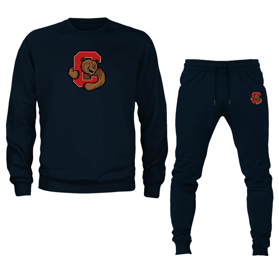 Men's Cornell Big Red Crewneck Sweatshirt Joggers Suit