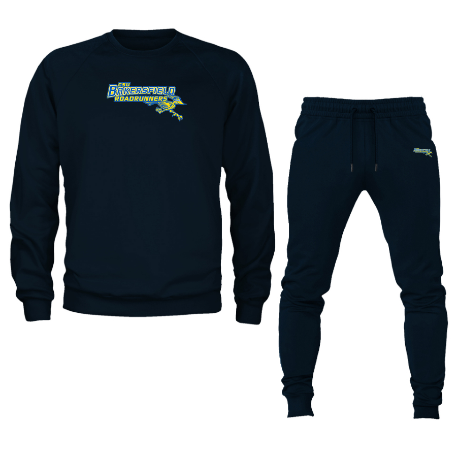 Men's  CSU-Bakersfield Roadrunners Crewneck Sweatshirt Joggers Suit