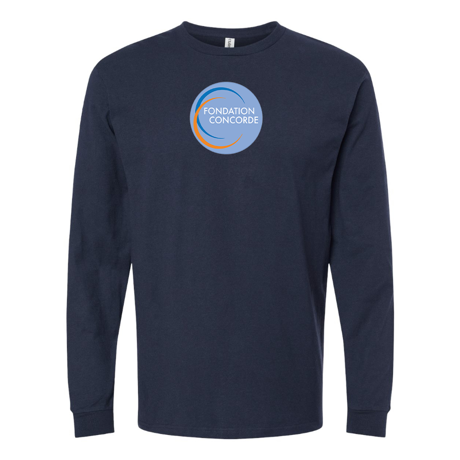 Men's Fondation Concorde Logo Cotton Long Sleeve T-Shirt