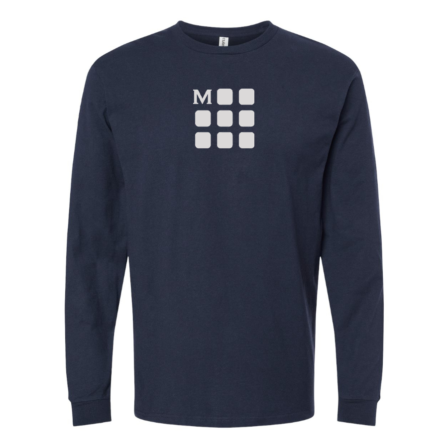 Men's Moleskine Icon Logo Cotton Long Sleeve T-Shirt