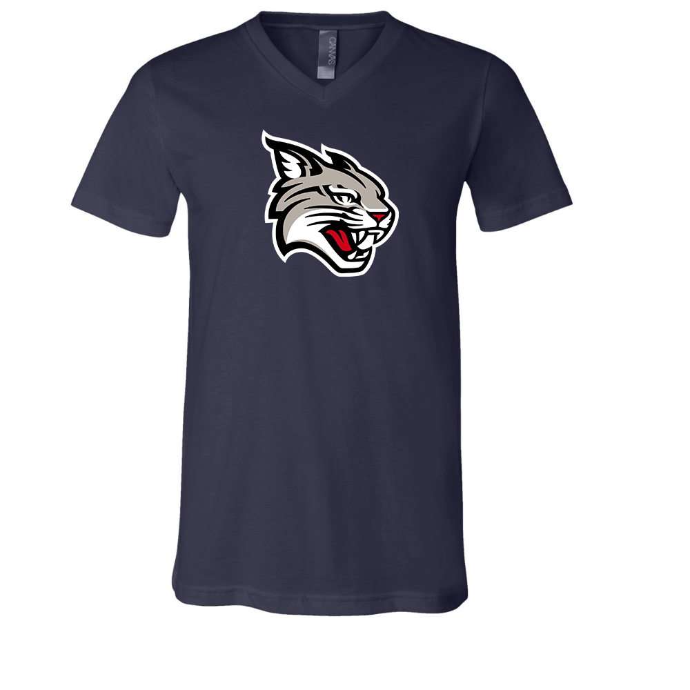 Davidson Wildcats BELLA  CANVAS - Jersey V-Neck T-Shirt
