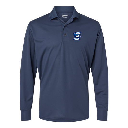Men's  Creighton Bluejays Paragon Prescott Long Sleeve Polo