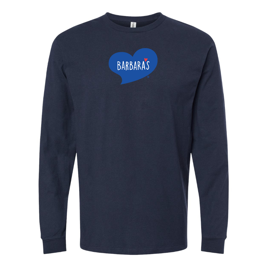 Men's Barbaras Logo Cotton Long Sleeve T-Shirt