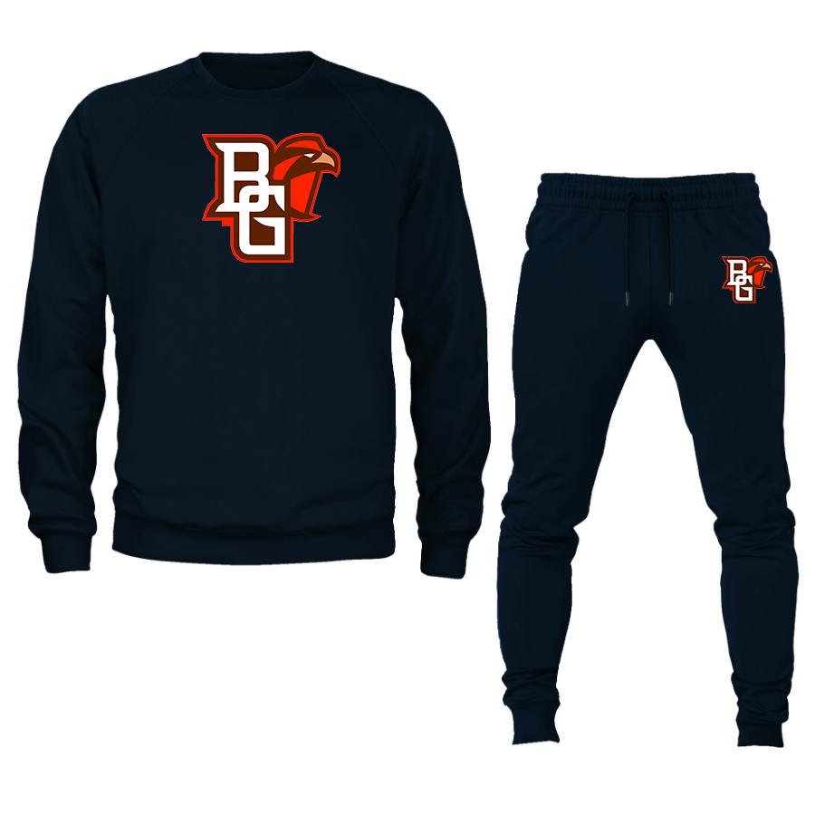 Men's Bowling Green Falcons  Crewneck Sweatshirt Joggers Suit