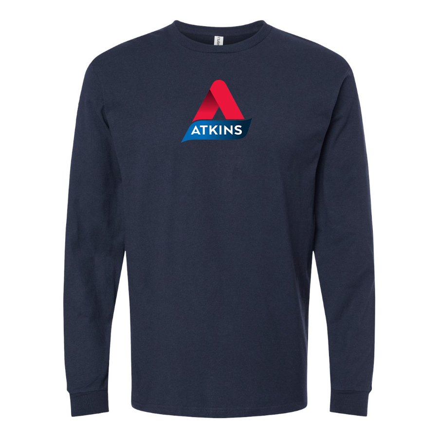 Men's Atkins Logo Cotton Long Sleeve T-Shirt