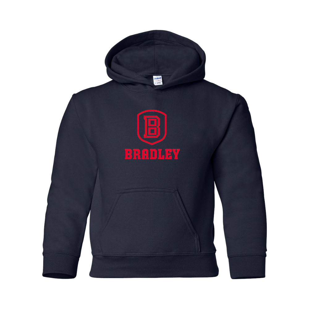 Youth Bradley Braves Gildan Heavy Blend  Hooded Sweatshirt