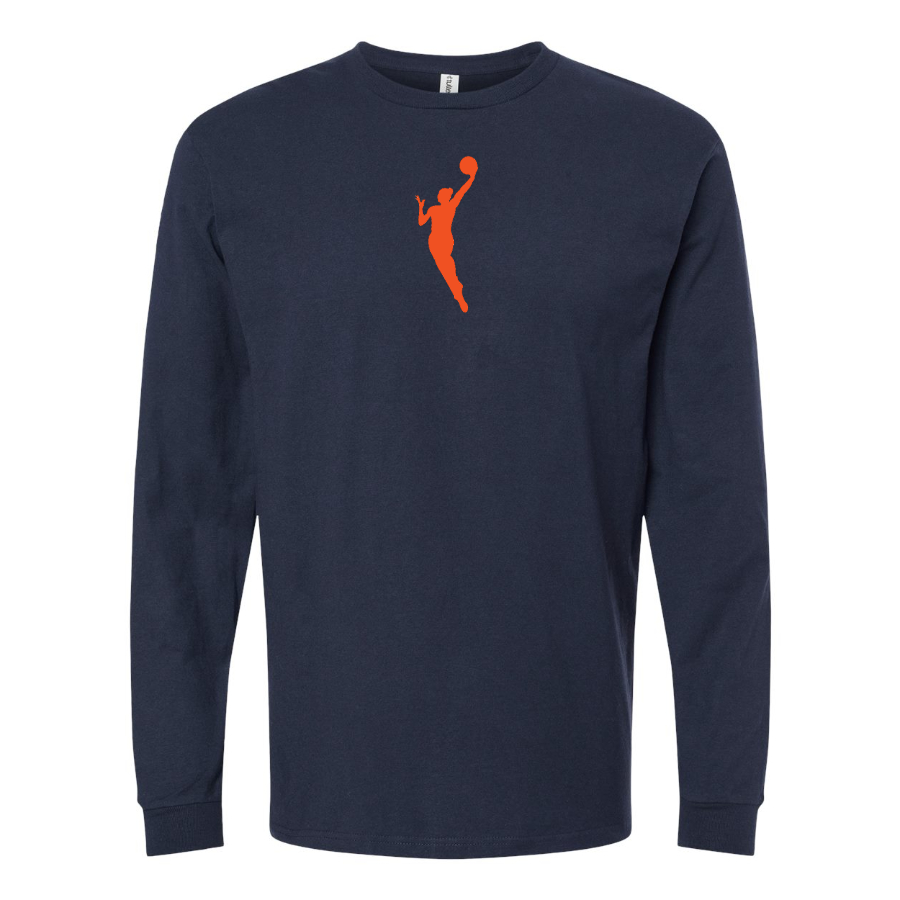 Men's WNBA Symbol Logo Cotton Long Sleeve T-Shirt