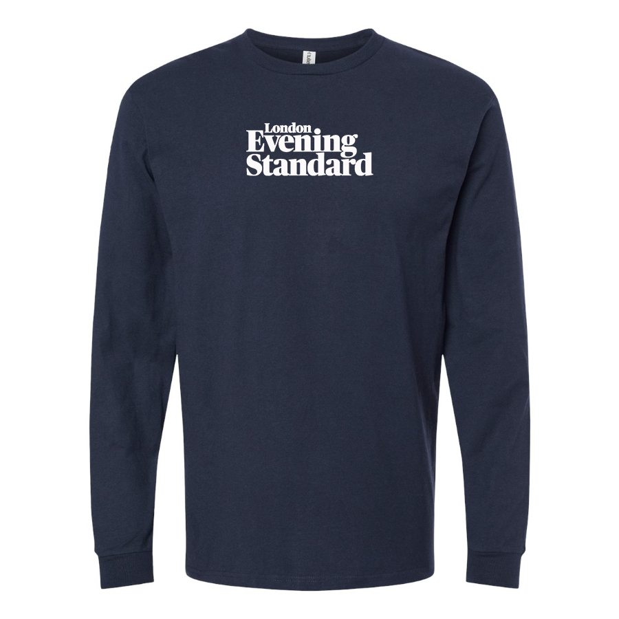 Men's London Evening Standard  Logo Cotton Long Sleeve T-Shirt