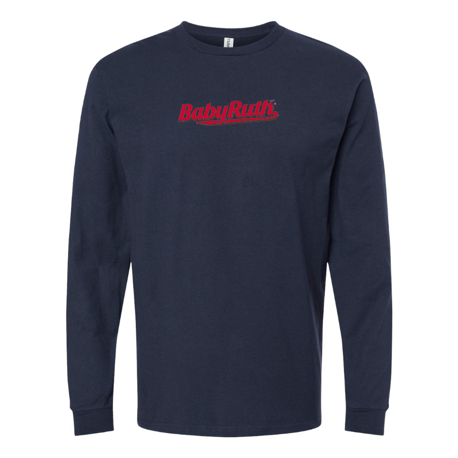 Men's BabyRuth Logo Cotton Long Sleeve T-Shirt