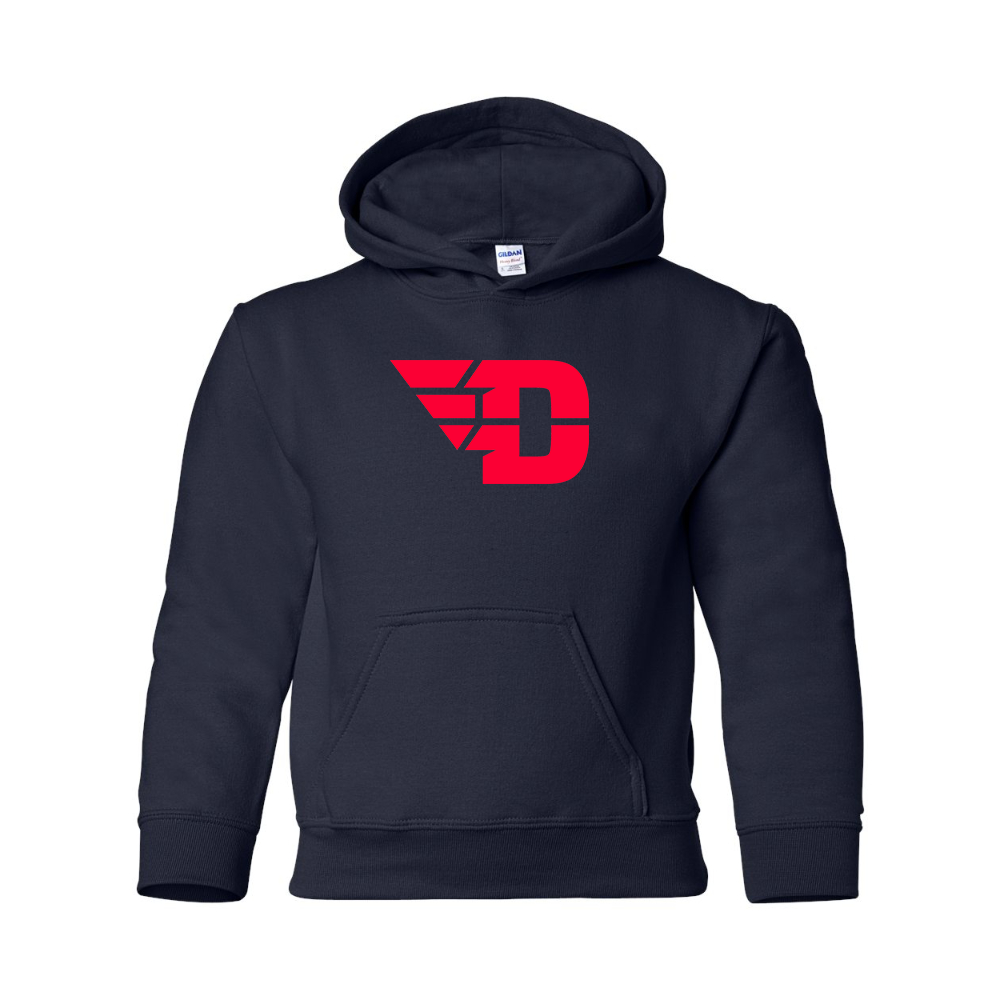 Youth  Dayton Flyers Gildan Heavy Blend  Hooded Sweatshirt