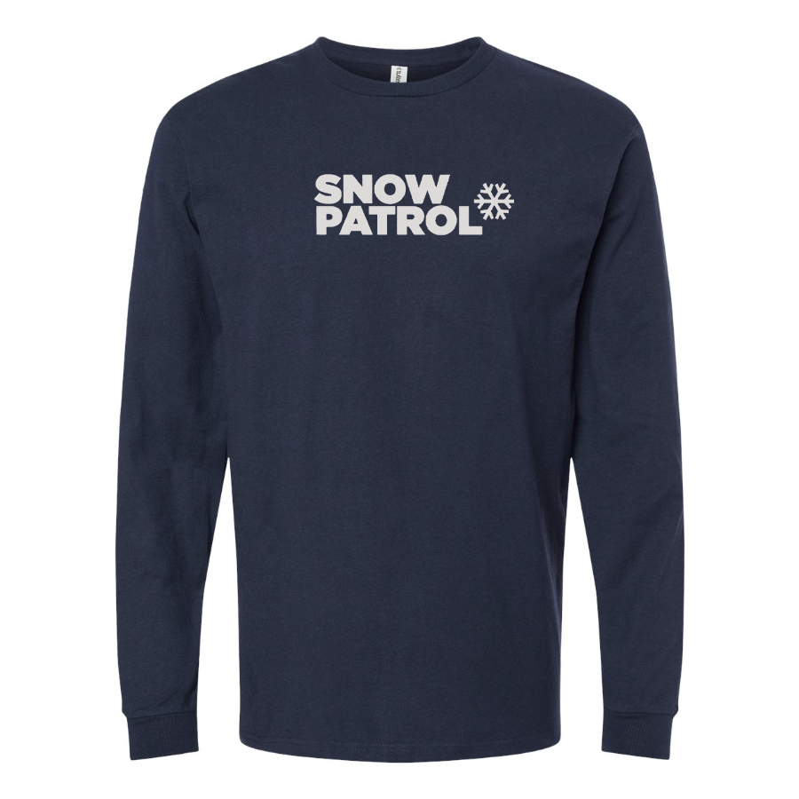 Men's Snow Patrol Logo Cotton Long Sleeve T-Shirt
