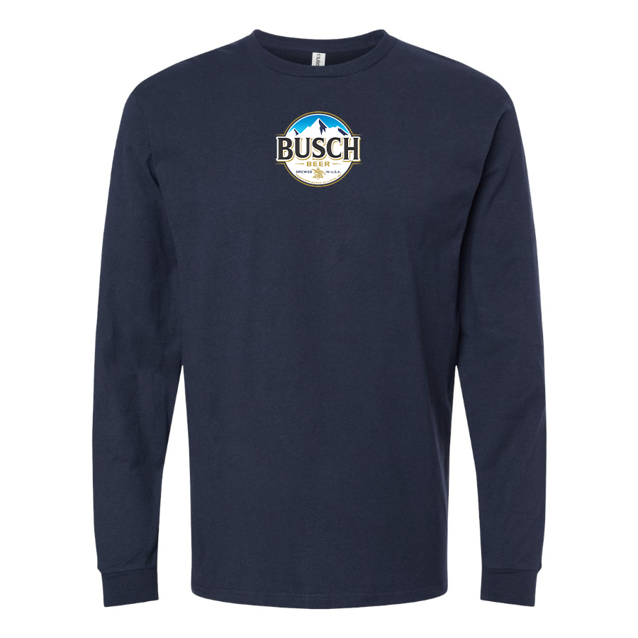 Men's Busch Logo Cotton Long Sleeve T-Shirt