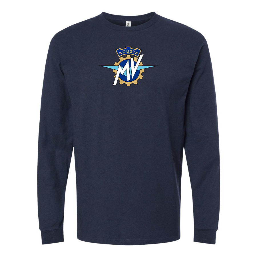 Men's MV Agusta Logo Cotton Long Sleeve T-Shirt