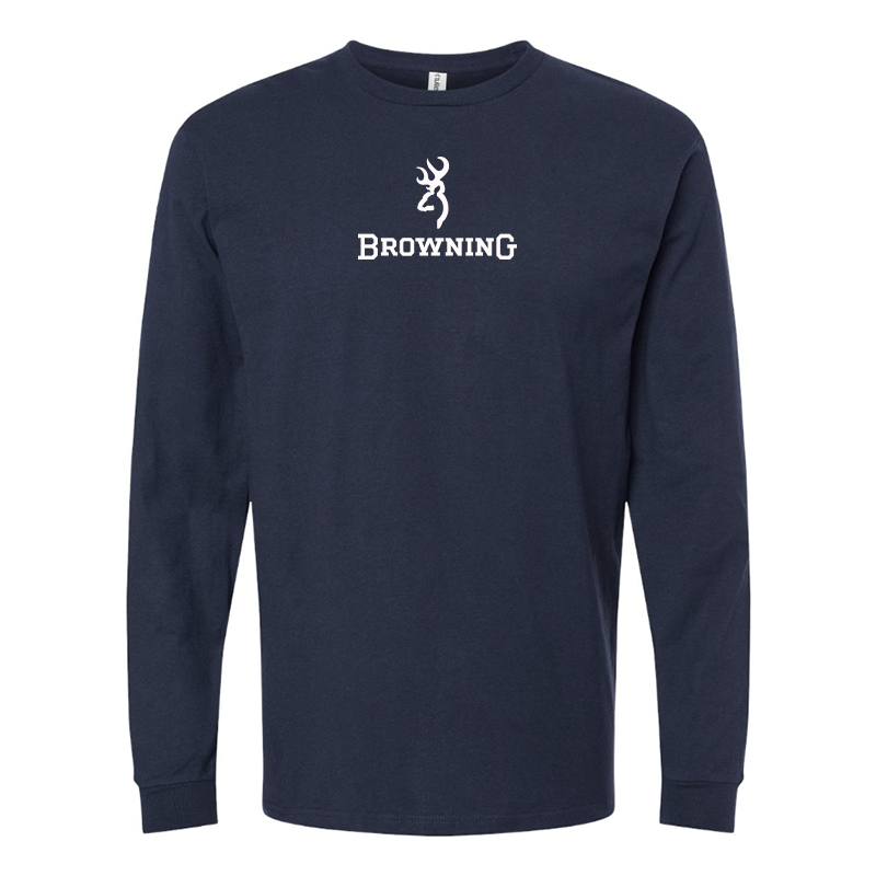 Men's Browning  Logo Cotton Long Sleeve T-Shirt