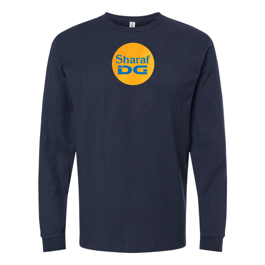 Men's SharafDG Logo Cotton Long Sleeve T-Shirt