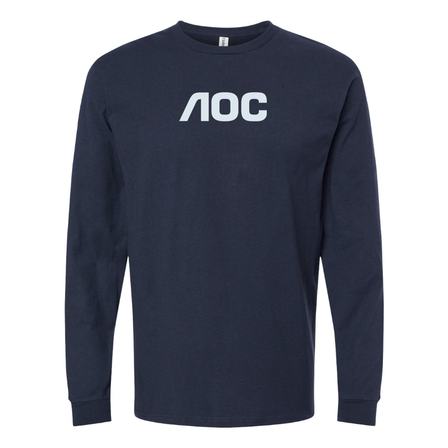 Men's AOC Logo Cotton Long Sleeve T-Shirt