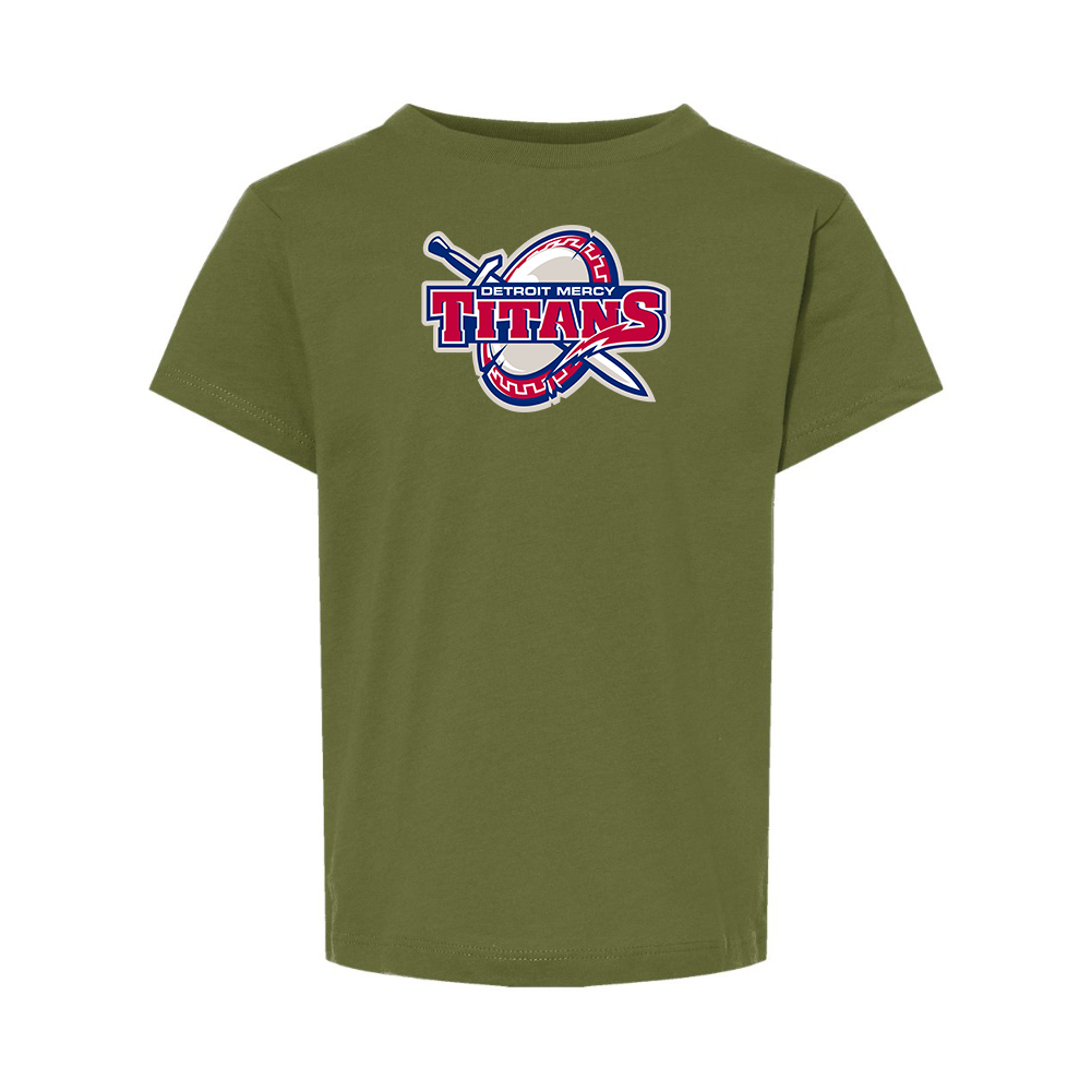 Detroit Titans  BELLA  CANVAS Toddler Jersey Tee
