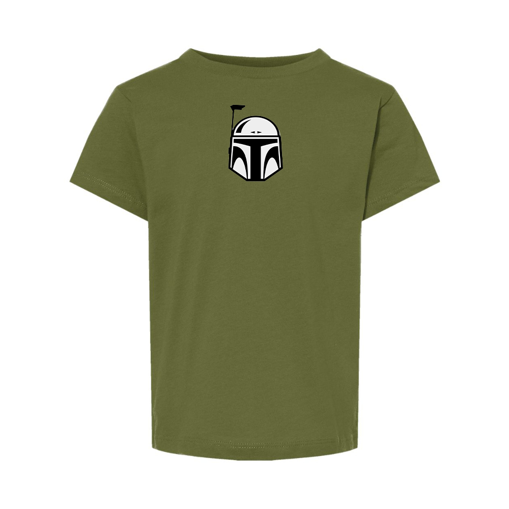 Star Wars Boba Fett Helmet BELLA  CANVAS Toddler Jersey Tee