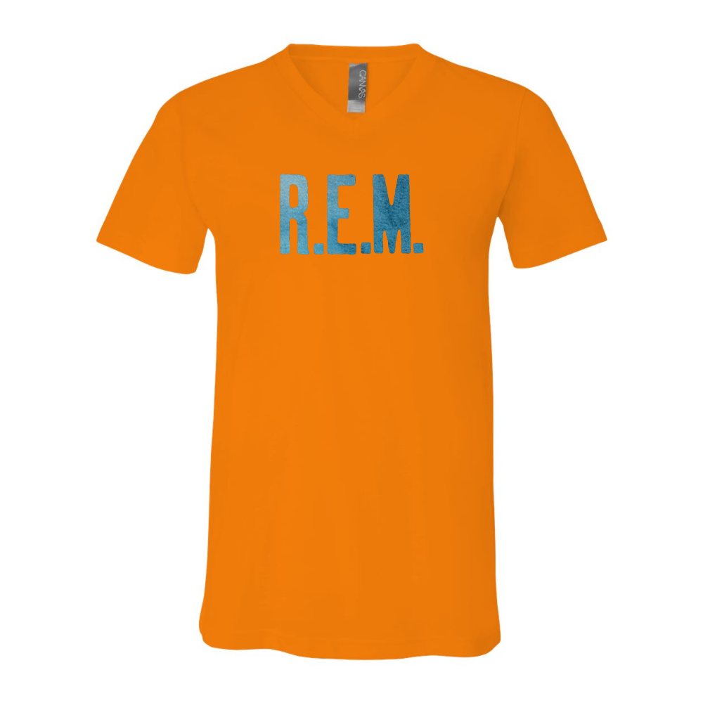 R.E.M. Blue BELLA  CANVAS - Jersey V-Neck T-Shirt