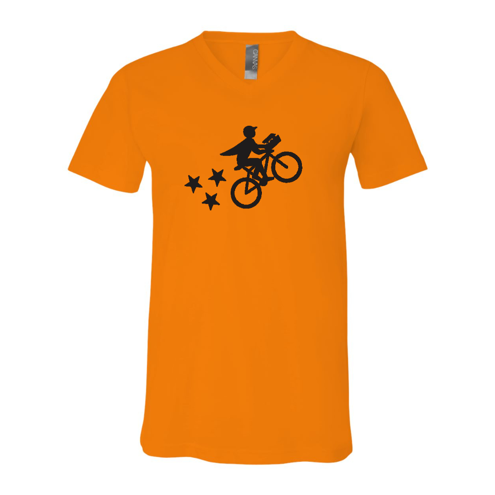Postmates Bike BELLA  CANVAS - Jersey V-Neck T-Shirt