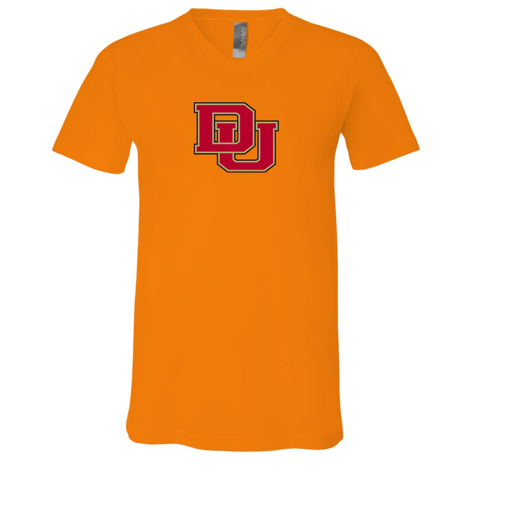 Denver Pioneers  BELLA  CANVAS - Jersey V-Neck T-Shirt