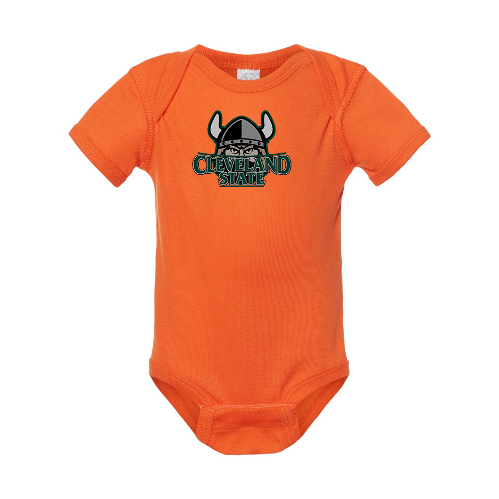 Cleveland State Vikings  Rabbit Skins Infant Baby Rib Bodysuit