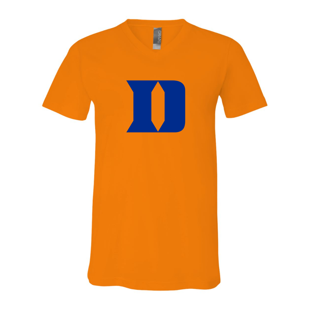 Duke Blue Devils BELLA  CANVAS - Jersey V-Neck T-Shirt