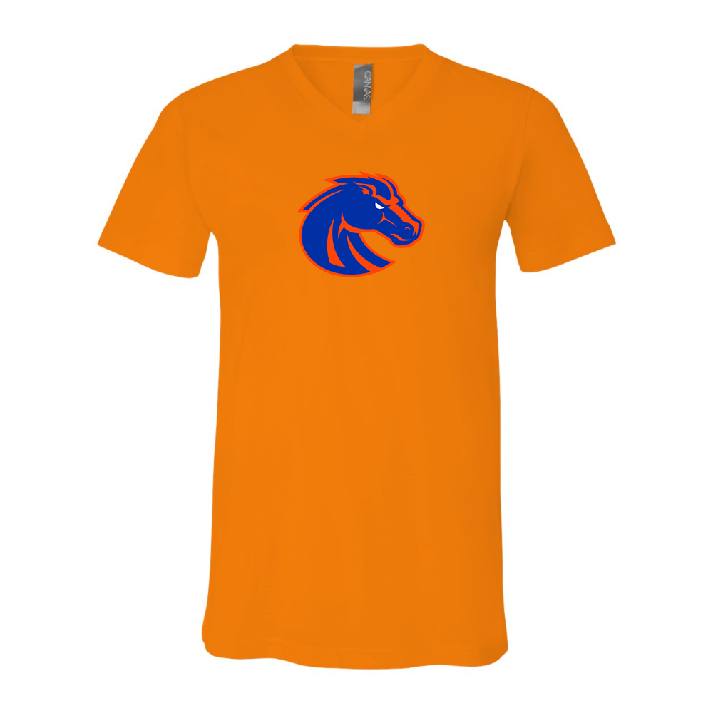 Boise State Broncos  BELLA  CANVAS - Jersey V-Neck T-Shirt