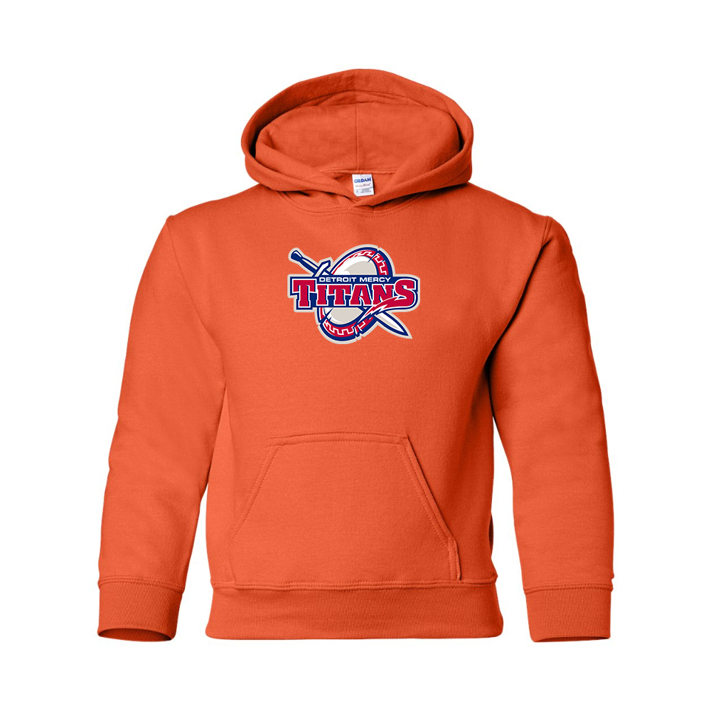 Youth Detroit Titans  Gildan Heavy Blend  Hooded Sweatshirt