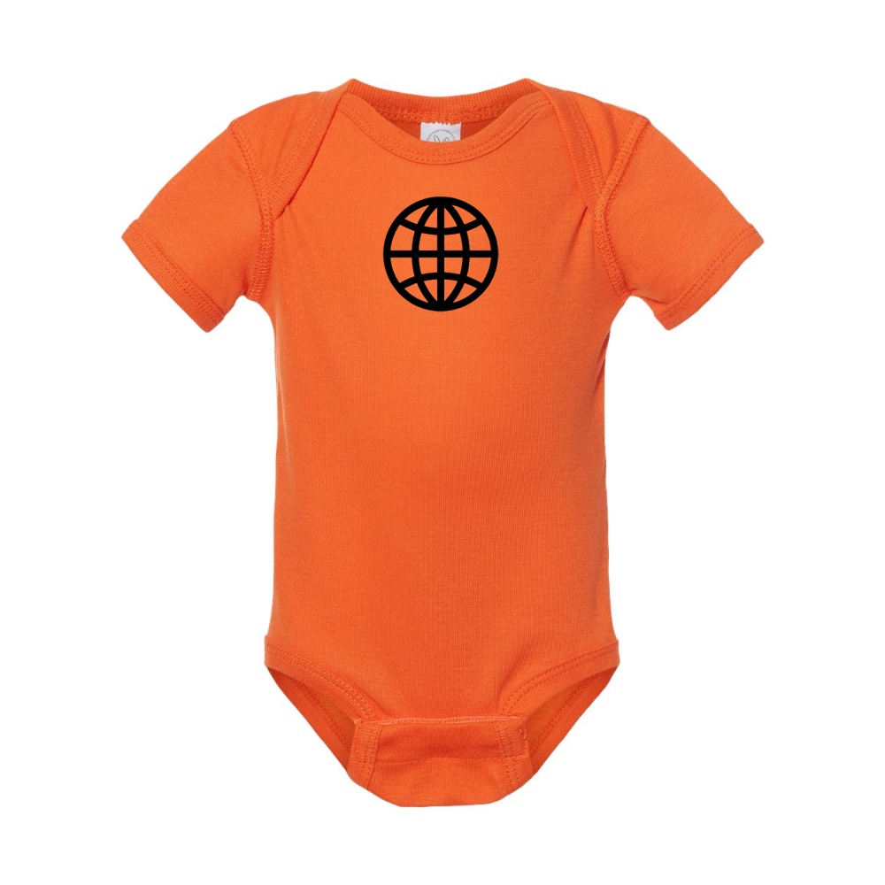 Internet Globe Rabbit Skins Infant Baby Rib Bodysuit