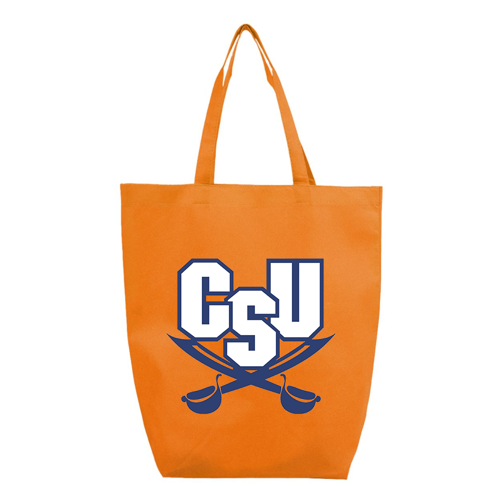 CSU Buccaneers   Q-Tees Non-Woven Gusset Bottom Tote