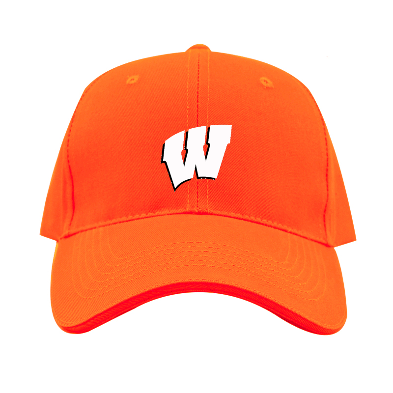Wisconsin Badgers Logo  Dad Baseball Cap Hat