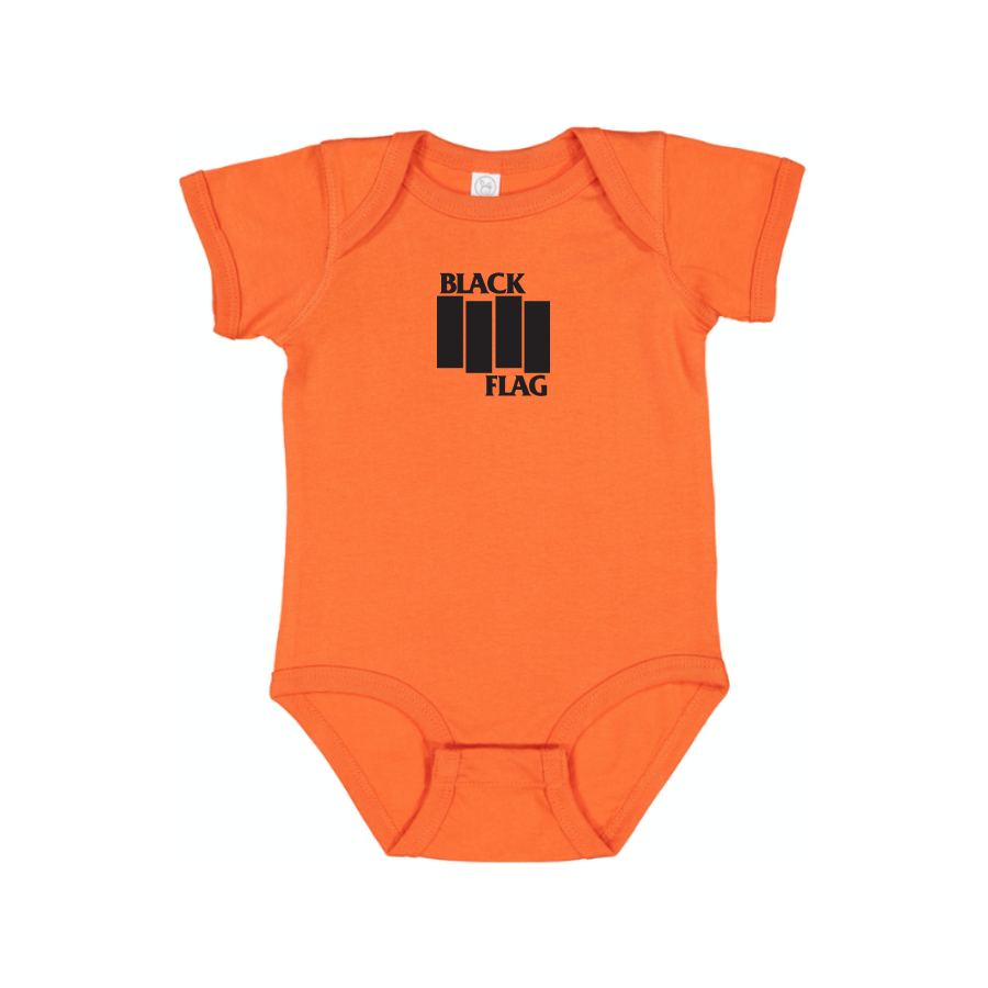 Black Flag Logo Baby Onesie Romper