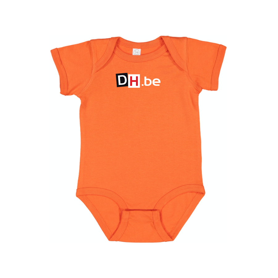 DH Derniere Heurev  Logo  Baby Onesie Romper