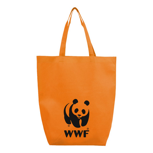 WWF Q-Tees Non-Woven Gusset Bottom Tote